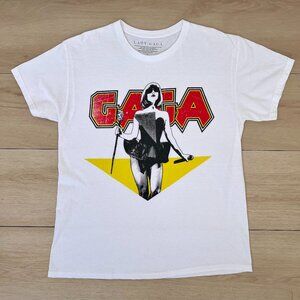 Lady Gaga Licensed Merchandise Metal Oversized Tee UNISEX Large / 80s Aesthetic